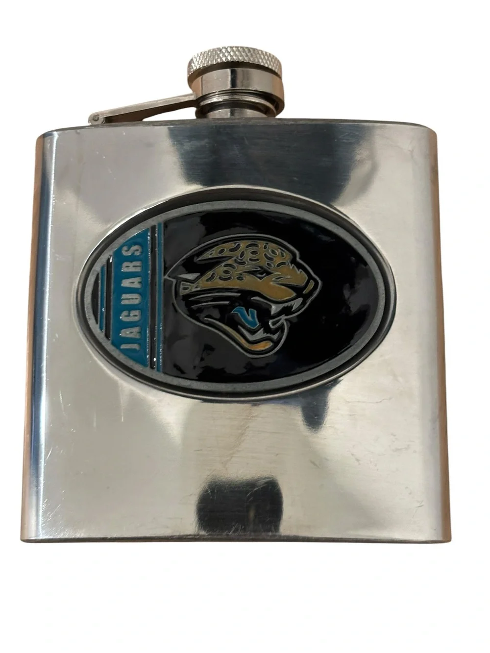 Vintage Jacksonville Jaguars classic 1995–2012 logo, Flask